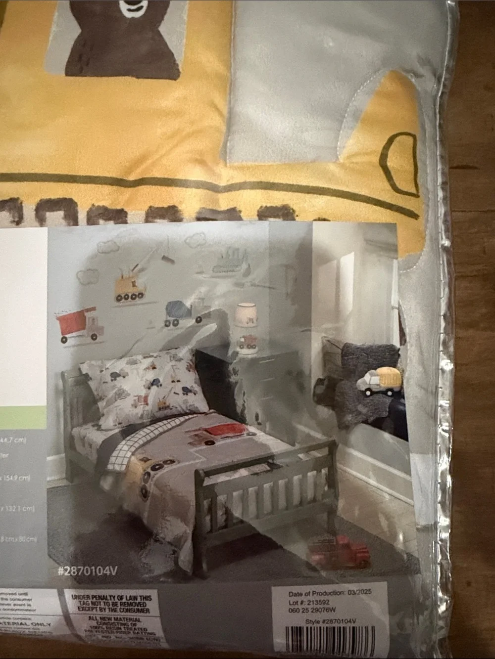 Construction Zone Toddler Comforter Set - Toddler Bed Set